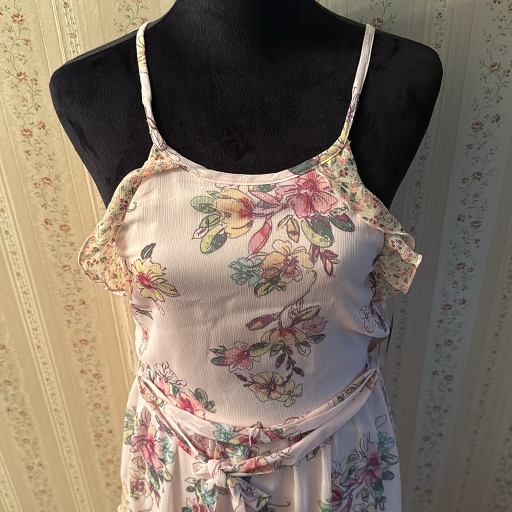 Pink & Violet Ruffled Tier Dress - Picture 4 of 5